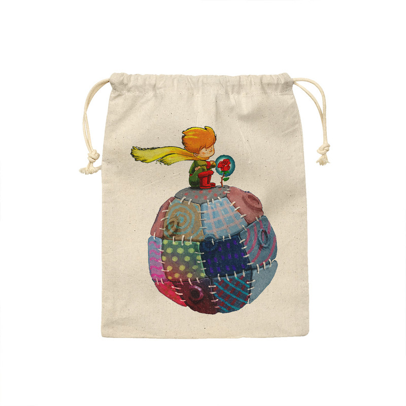 کیسه نان و سبزی ترمه طراحان ایده مدل شازده کوچولو و گل کد cfp2041 - M