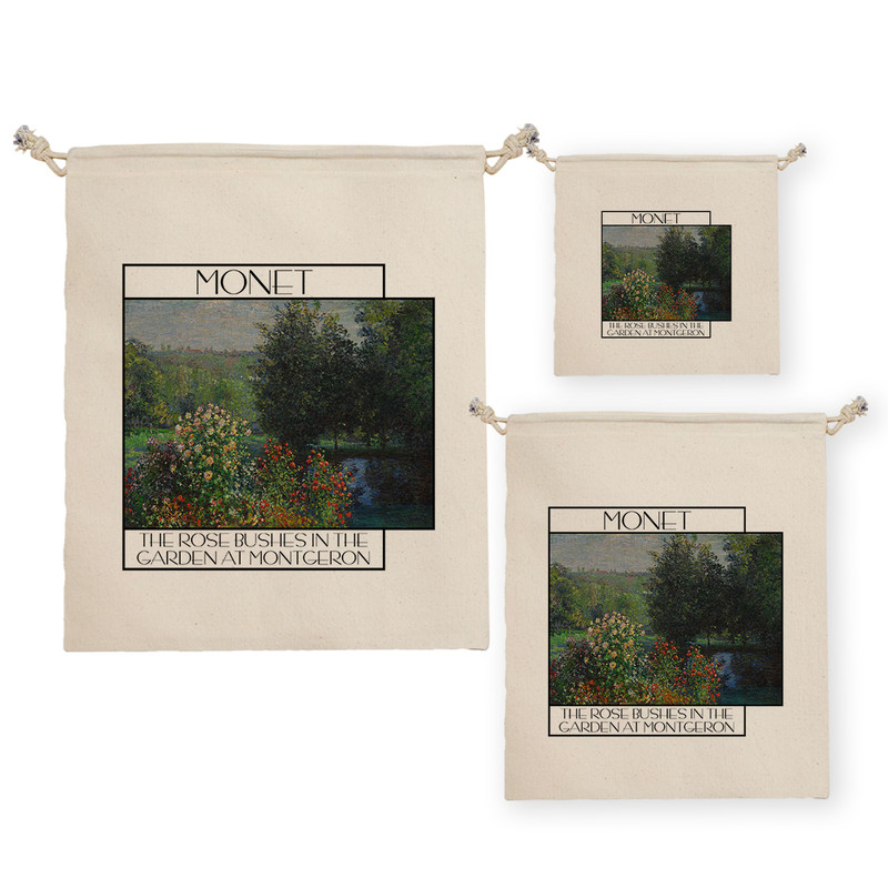 نظم دهنده ترمه طراحان ایده مدل کیسه بنددار بوته های رز در باغ مونهگرون از مونه کد art0198 برای سه عددی