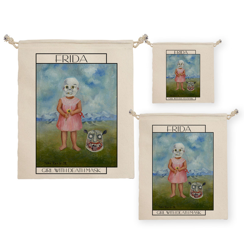 نظم دهنده ترمه طراحان ایده مدل کیسه بنددار دختربچه با ماسک مرگ از فریدا کد art0133 بسته سه عددی