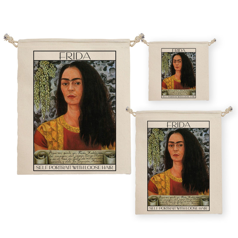 نظم دهنده ترمه طراحان ایده مدل کیسه بنددار خودنگار با موی رها از فریدا کد art0145 بسته سه عددی