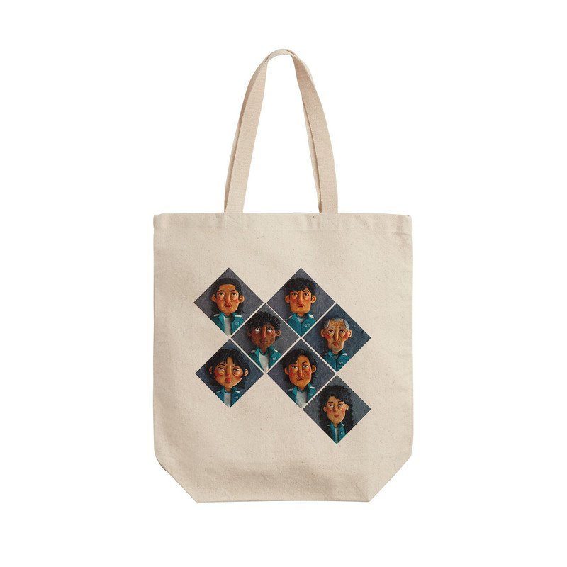 ساک خرید ترمه طراحان ایده مدل سریال اسکویید گیم کد cfp3095 - L