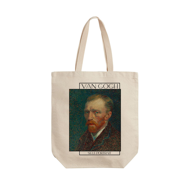 ساک خرید ترمه طراحان ایده مدل خودنگار از ونگوگ کد 0051 - L