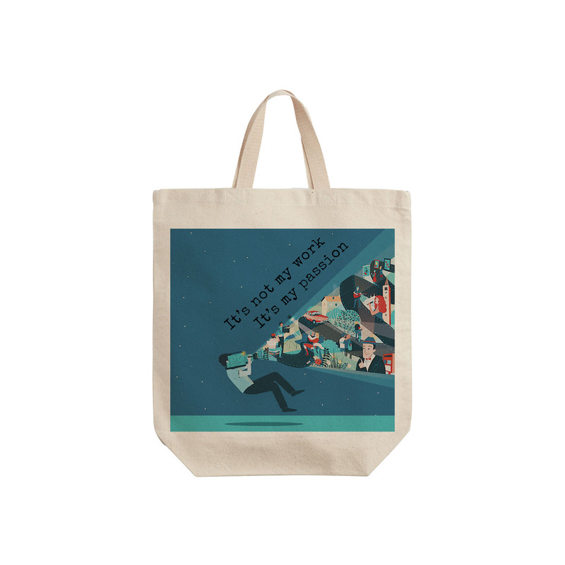 ساک خرید ترمه طراحان ایده مدل مرد فیلم ساز کد 0041 - S