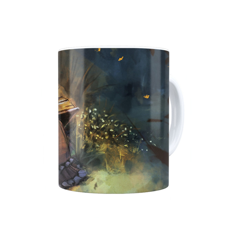 ماگ ترمه طراحان ایده مدل دختر کوچک کتابخوان کد cfp1708