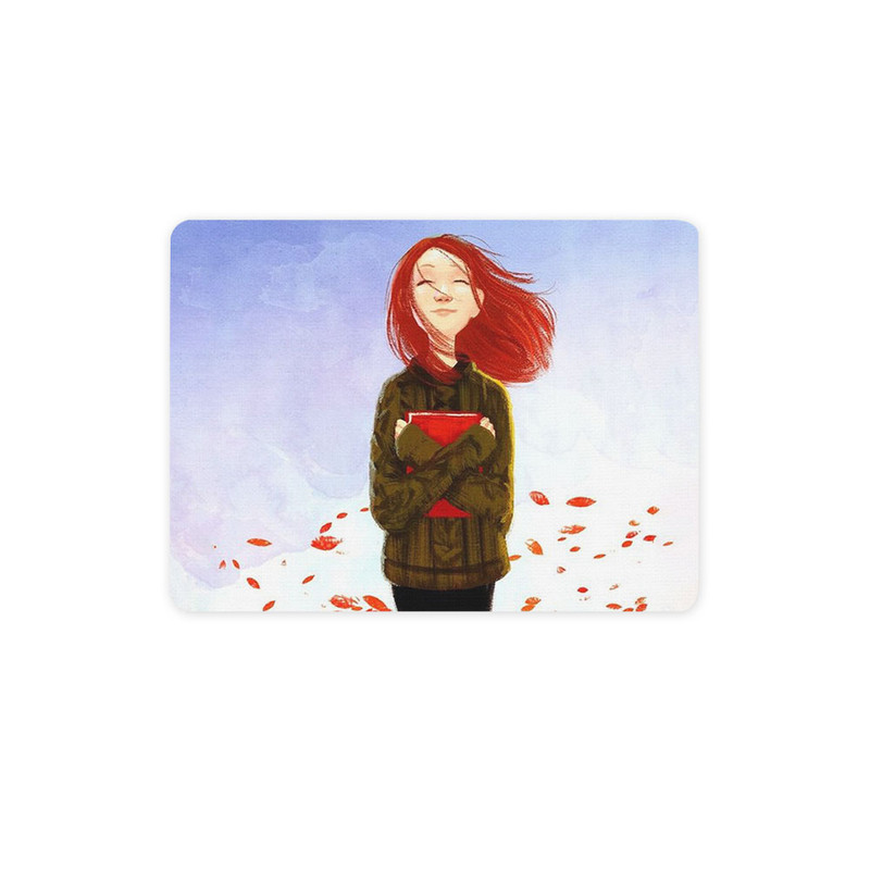 ماوس پد ترمه طراحان ایده مدل دختر در باد کد cfp1409