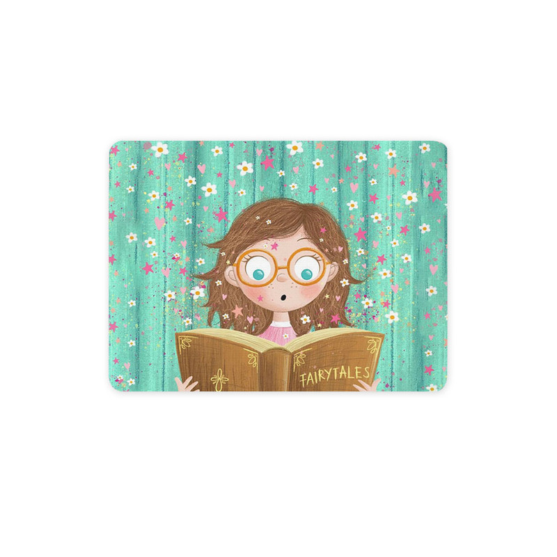 ماوس پد ترمه طراحان ایده مدل دخترک کتابخون کد cfp1407