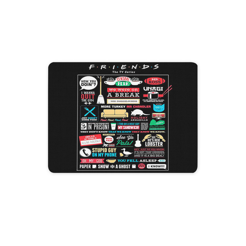 ماوس پد ترمه طراحان ایده مدل تکه کلام های فرندز کد cfp1249