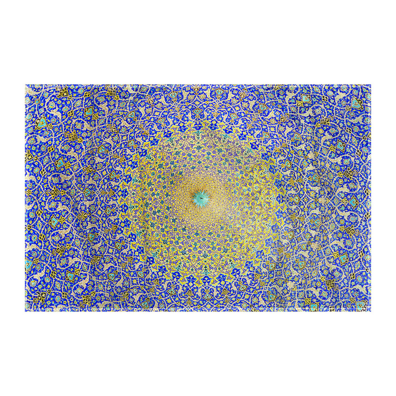 کاغذ کادو ترمه طراحان ایده مدل گنبد نیلی کد cfp1001