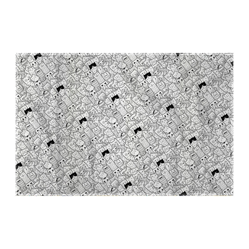 کاغذ کادو ترمه طراحان ایده مدل پترن گربه های کیوت کد strm0198