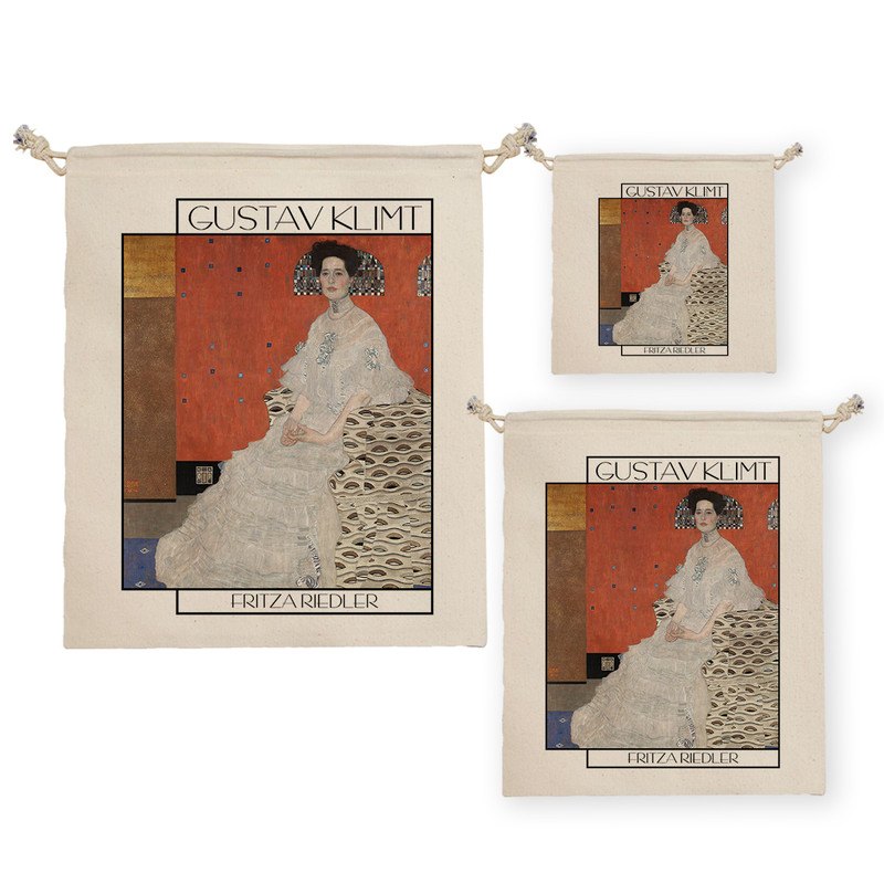 نظم دهنده ترمه طراحان ایده مدل کیسه بنددار پرتره فریتزا ریدلر از کلیمت کد art0089 بسته سه عددی