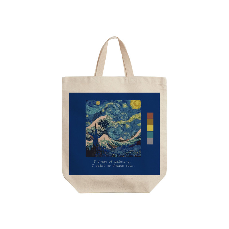 ساک خرید ترمه طراحان ایده مدل پترن نقاشی کد 0042 - S