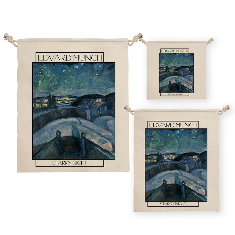 نظم دهنده ترمه طراحان ایده مدل کیسه بنددار شب ستاره ای از ادوارد مونک کد art0117 بسته سه عددی