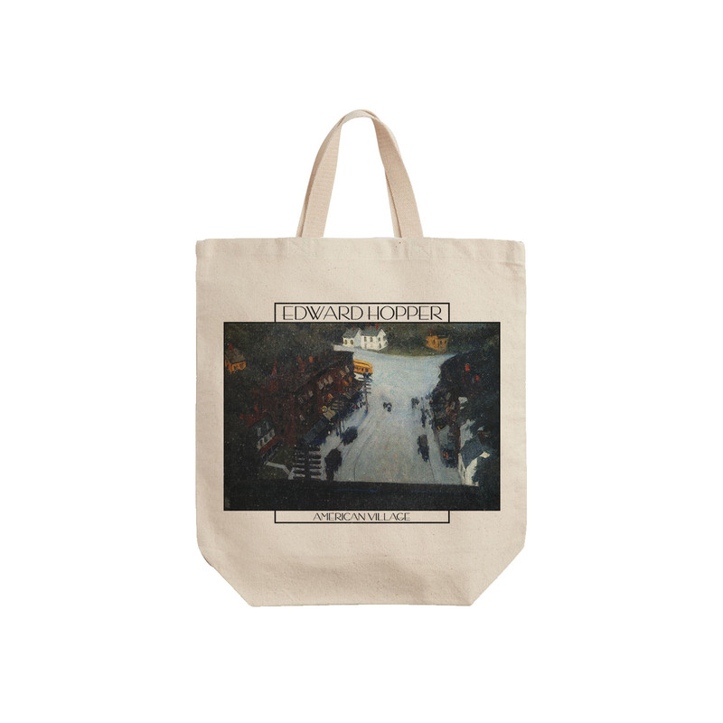 ساک خرید ترمه طراحان ایده مدل روستای آمریکایی از هاپر کد art0499 - S