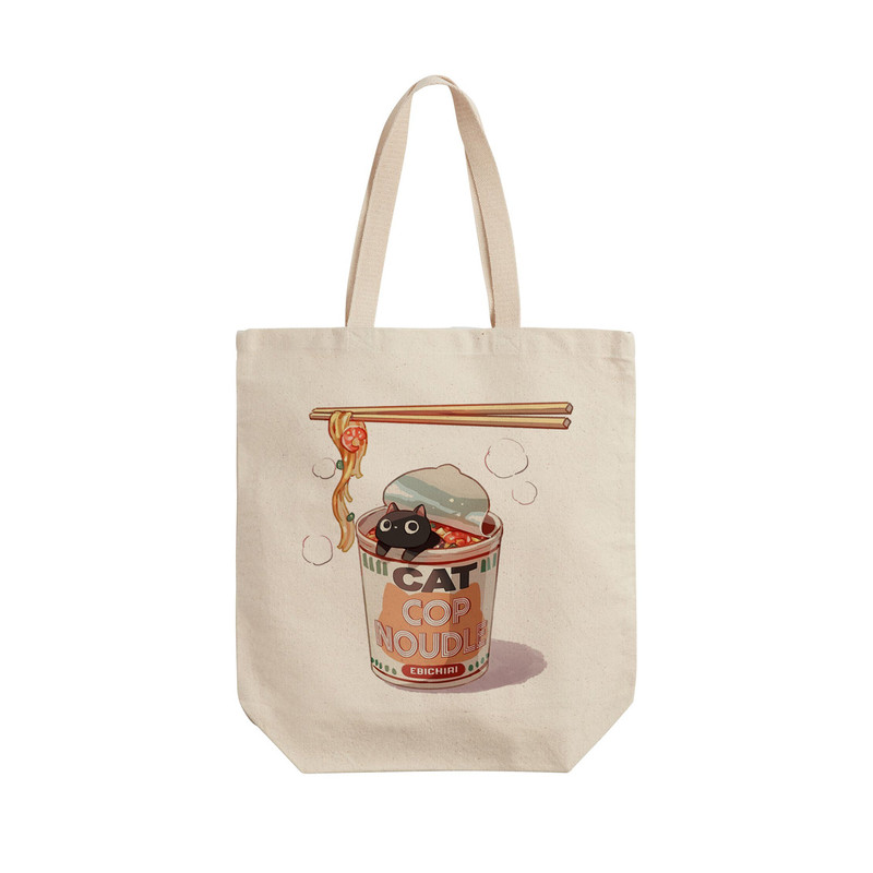 ساک خرید ترمه طراحان ایده مدل گربه در نودل کد strm0644 - L