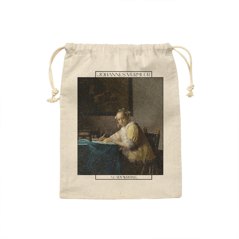 کیسه نان و سبزی ترمه طراحان ایده مدل خانمی در حال نوشتن از ورمر کد art0558 - S