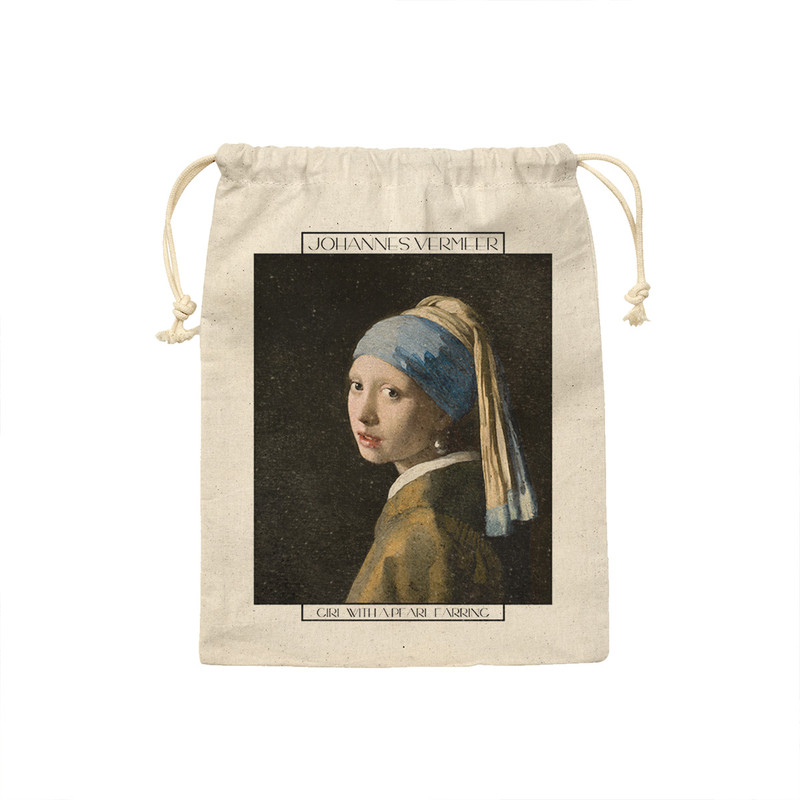 کیسه نان و سبزی ترمه طراحان ایده مدل دختری با گوشواره مروارید از ورمر کد art0569 - S