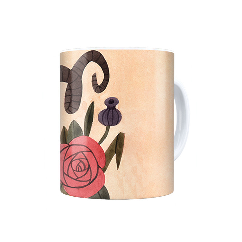 ماگ ترمه طراحان ایده مدل نماد ماه تولد فروردین کد bsf001