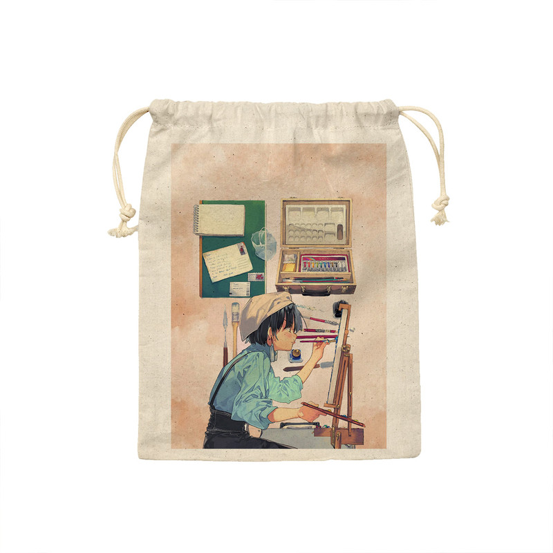 کیسه نان و سبزی ترمه طراحان ایده مدل دختر نقاش کد job0035 - M