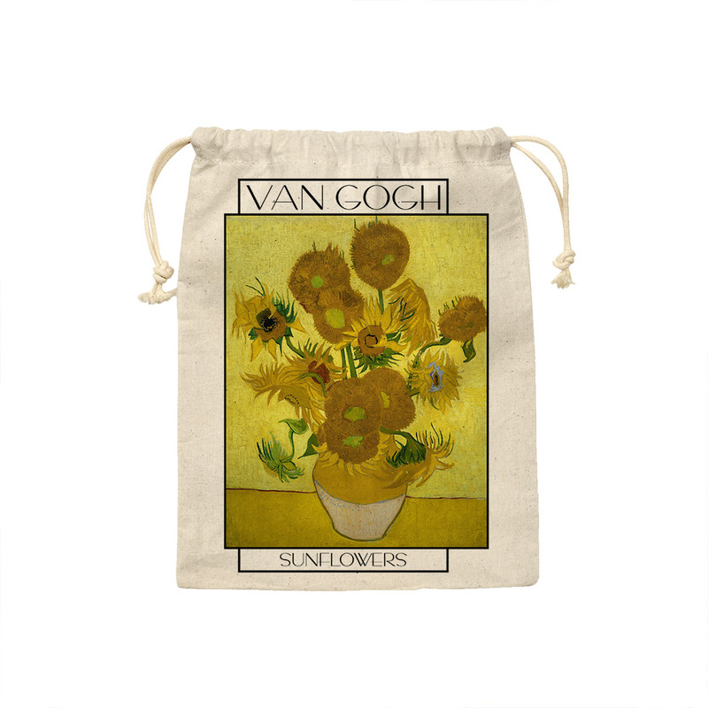 کیسه نان و سبزی ترمه طراحان ایده مدل گل های آفتابگردان از ونگوگ کد art0017 - S