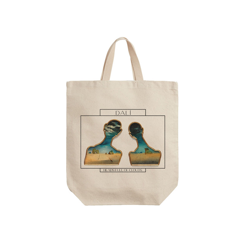 ساک خرید ترمه طراحان ایده مدل سرهای پر از ابر از دالی کد art0727 - S