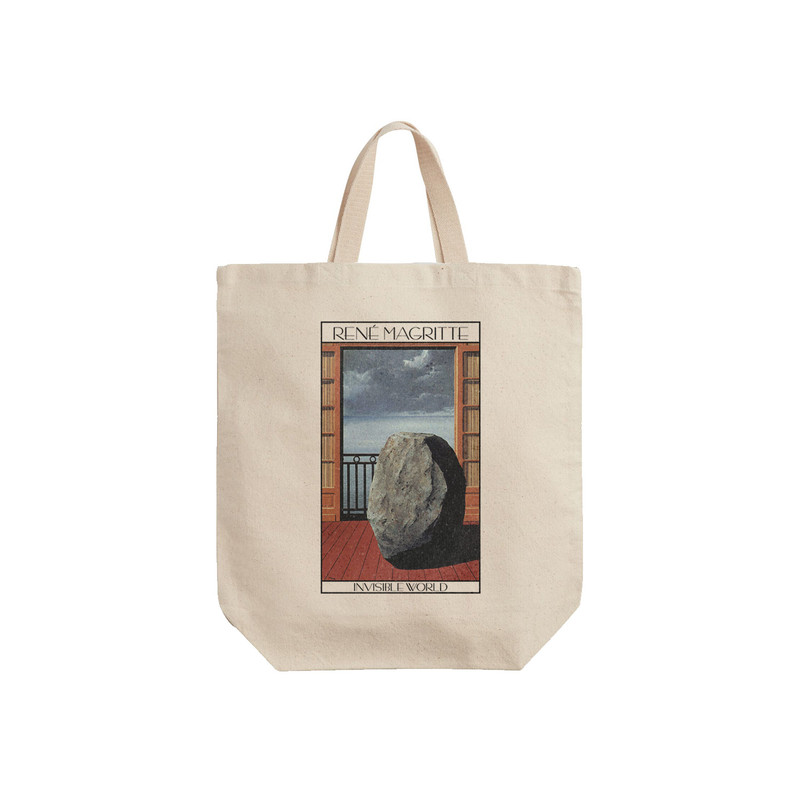 ساک خرید ترمه طراحان ایده مدل دنیای نامرئی از ماگریت کد art0383 - S