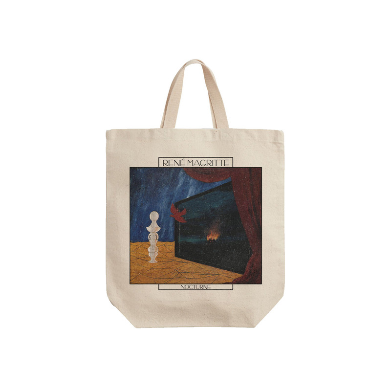 ساک خرید ترمه طراحان ایده مدل نقاشی از منظره شب از ماگریت کد art0403 - S