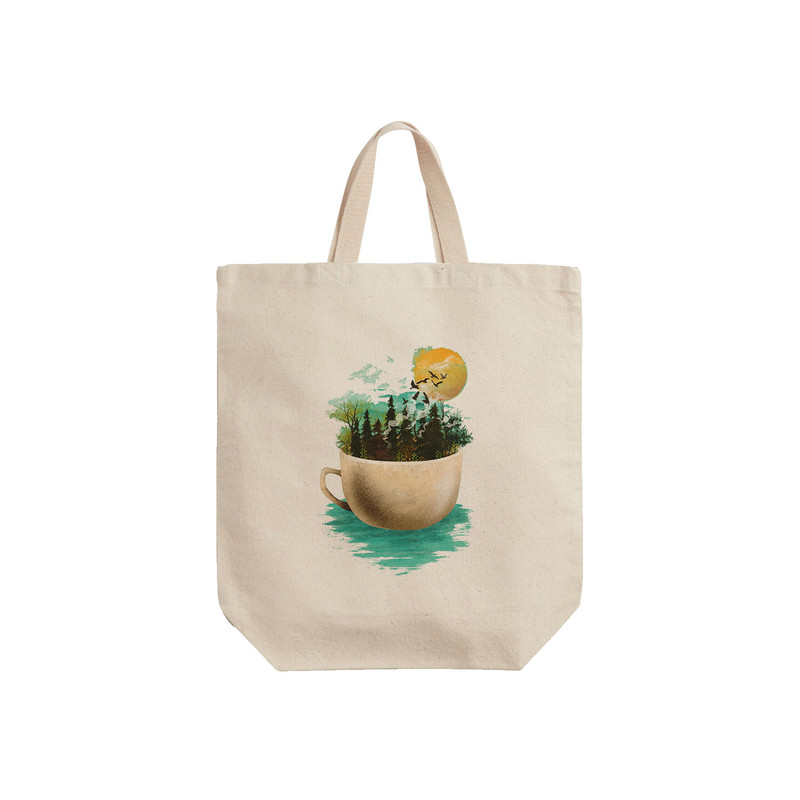 ساک خرید ترمه طراحان ایده مدل یک فنجان آرامش کد cfp1136 - S