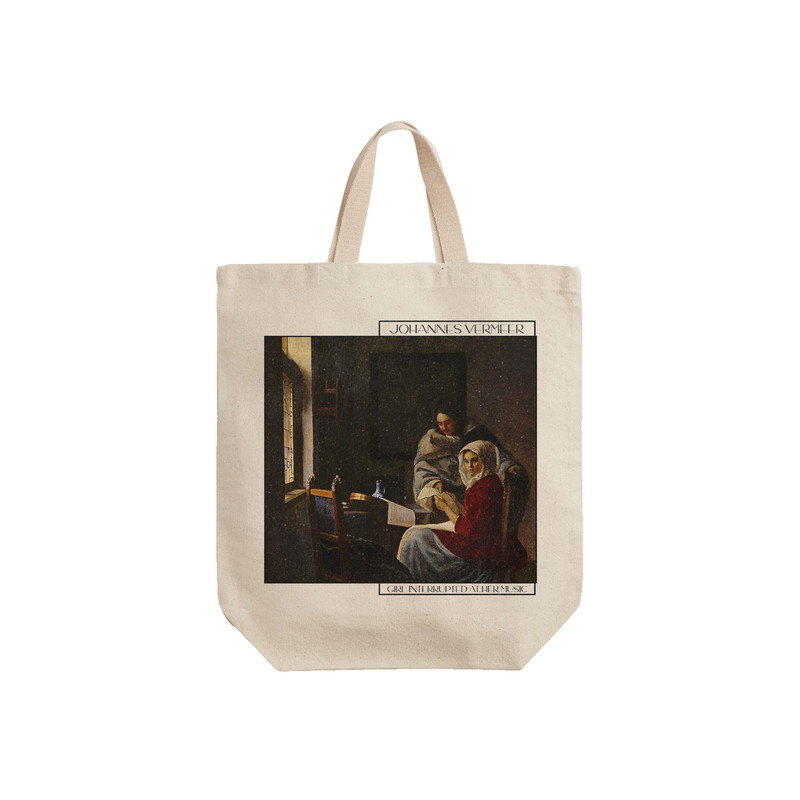 ساک خرید ترمه طراحان ایده مدل دختر در کلاس موسیقی از ورمر کد art0566 - S