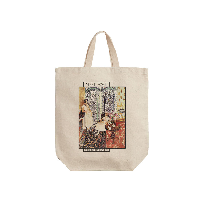 ساک خرید ترمه طراحان ایده مدل پرده آفریقایی از ماتیس کد art0625 - S