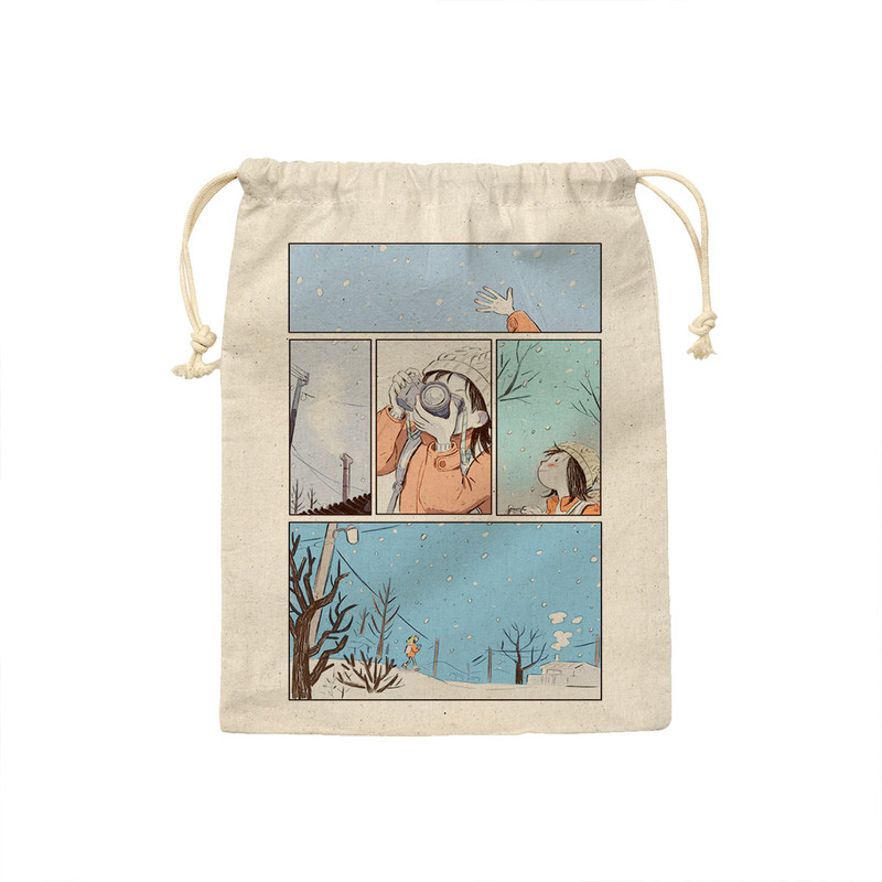 کیسه نان و سبزی ترمه طراحان ایده طرح کارتونی زمستان کد strm0664 - S