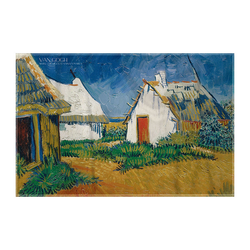 کاغذ کادو ترمه طراحان ایده مدل کلبه سفید در سن ماریه از ونگوگ کد art0044