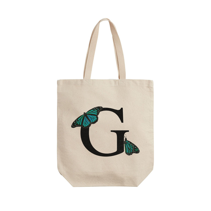 ساک خرید ترمه طراحان ایده مدل حرف G پروانه ای کد cfp3009 - L