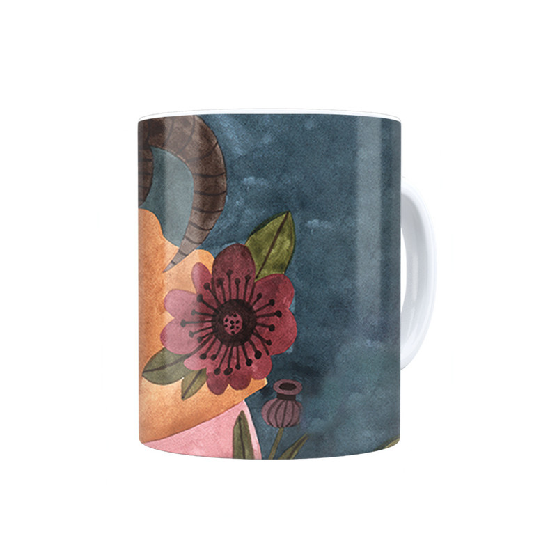 ماگ ترمه طراحان ایده مدل نماد ماه تولد دی کد bsf010