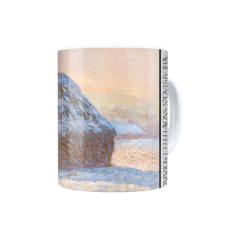 ماگ ترمه طراحان ایده مدل خرمن های گندم در صبح برفی از مونه کد art0189