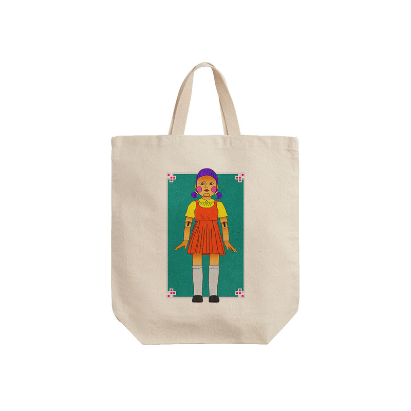 ساک خرید ترمه طراحان ایده مدل سریال اسکویید گیم کد cfp3072 - S