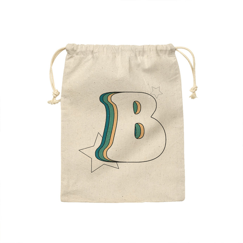 کیسه نان و سبزی ترمه طراحان ایده مدل حرف B رترو کد cfp2926 - M