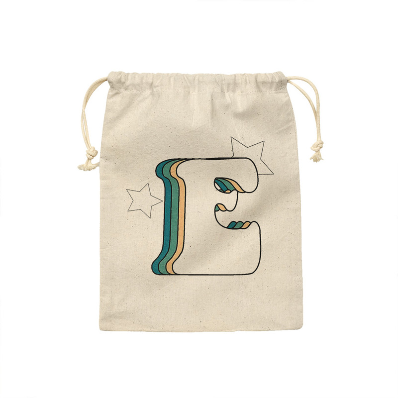 کیسه نان و سبزی ترمه طراحان ایده مدل حرف E رترو کد cfp2929 - M