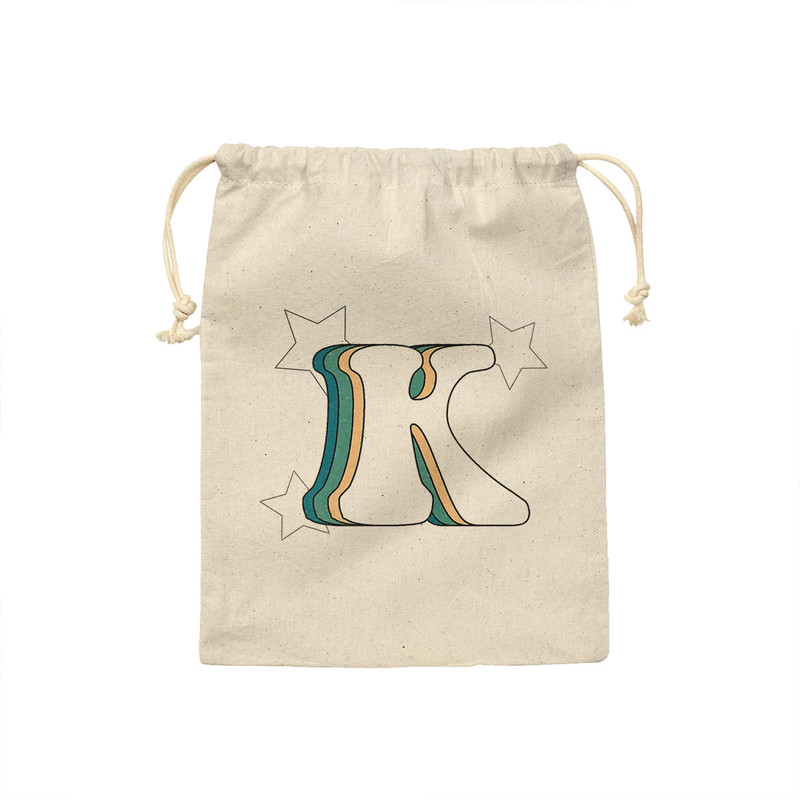 کیسه نان و سبزی ترمه طراحان ایده مدل حرف K رترو کد cfp2935 - M