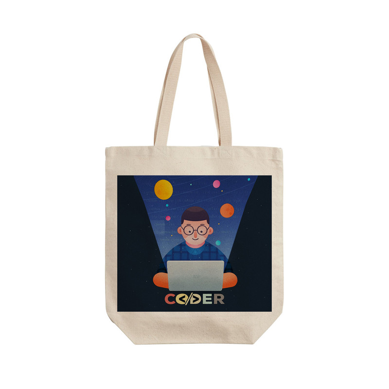 ساک خرید ترمه طراحان ایده مدل برنامه نویس کد 0085 - L