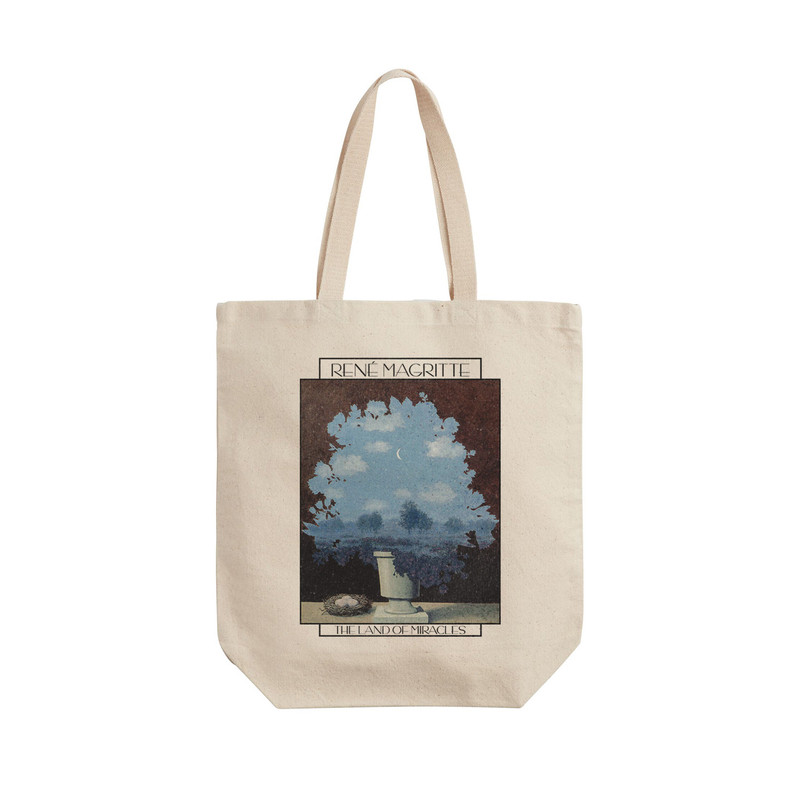 ساک خرید ترمه طراحان ایده مدل سرزمین معجزه ها از ماگریت کد art0474 - L