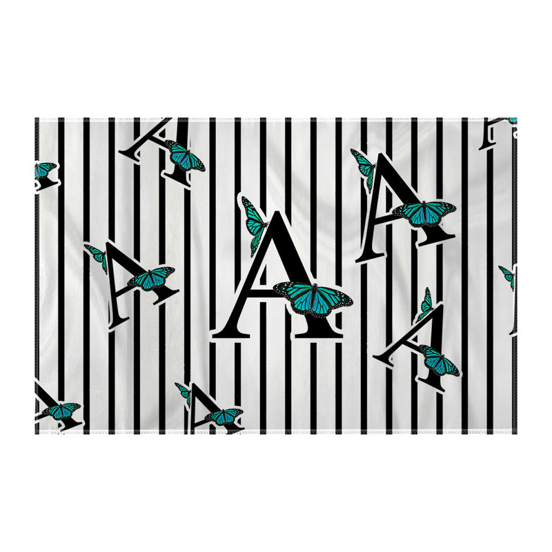 کاغذ کادو ترمه طراحان ایده مدل حرف A  پروانه ای کد cfp3003