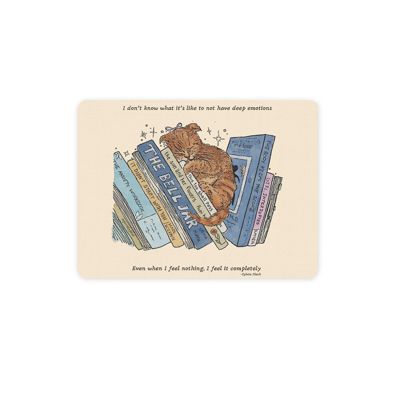 ماوس پد ترمه طراحان ایده مدل گربه و کتاب کد strm0655