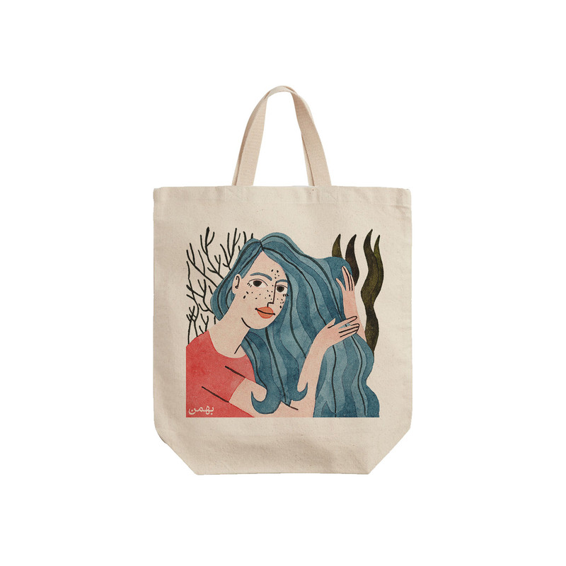 ساک خرید ترمه طراحان ایده مدل نماد ماه تولد بهمن کد bsf011 - S