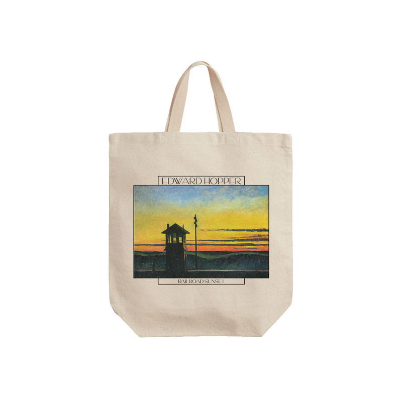 ساک خرید ترمه طراحان ایده مدل غروب راه آهن از هاپر کد art0535 - S