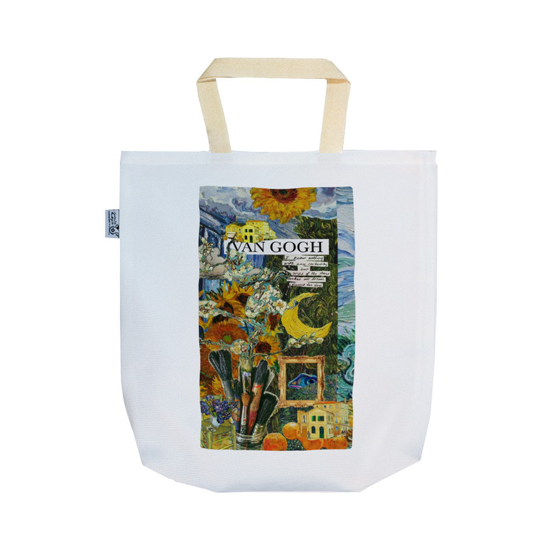 ساک خرید ترمه طراحان ایده مدل پترن ون گوگ کد strm01049 - SS