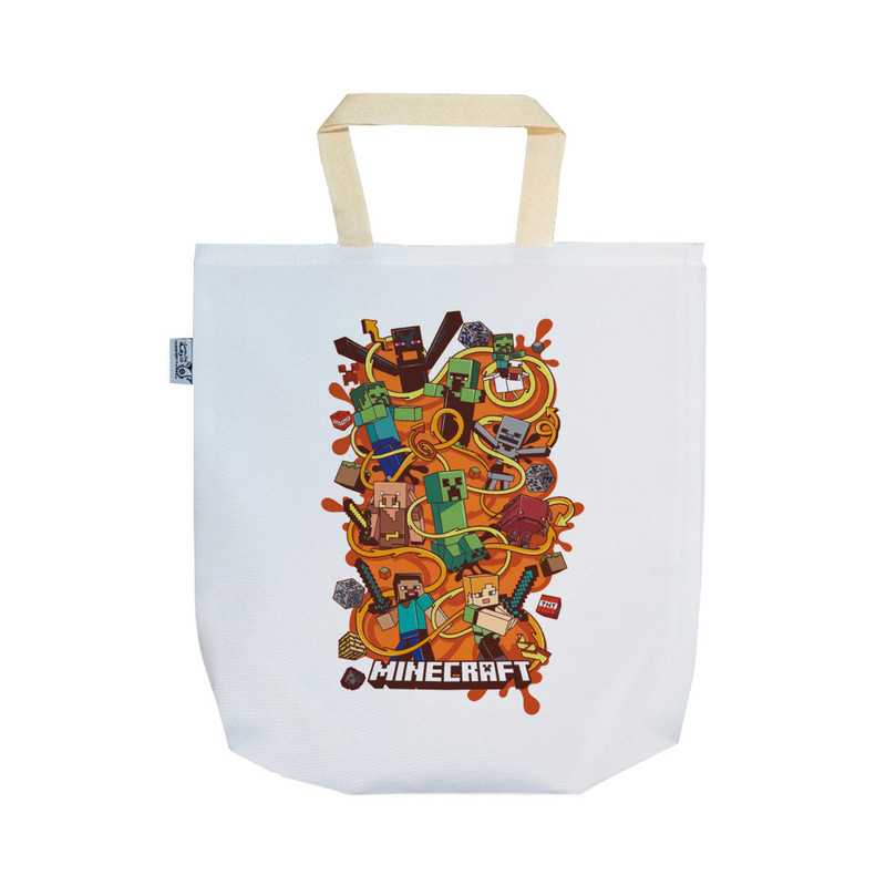 ساک خرید ترمه طراحان ایده مدل بازی ماینکرافت، Minecraft کد strm01044 - SS