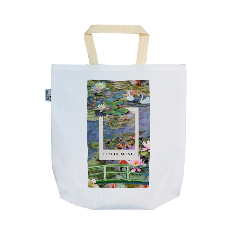 ساک خرید ترمه طراحان ایده مدل پترن کلود مونه کد strm01056 - SS