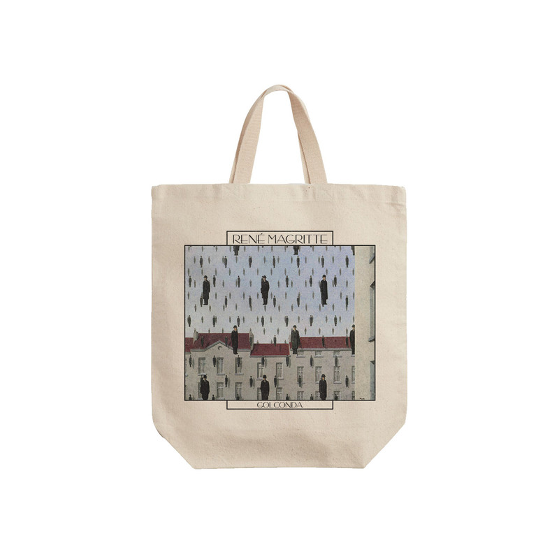 ساک خرید ترمه طراحان ایده مدل نقاشی گلکوندا از ماگریت کد art0378 - S