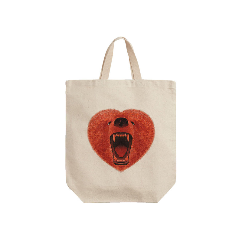 ساک خرید ترمه طراحان ایده مدل خرس قلبی کد cfp1141 - S