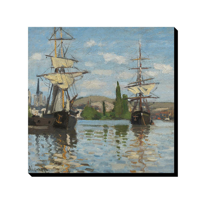 تابلو ترمه طراحان ایده طرح کشتی های شناور روی سن از مونه کد art0218